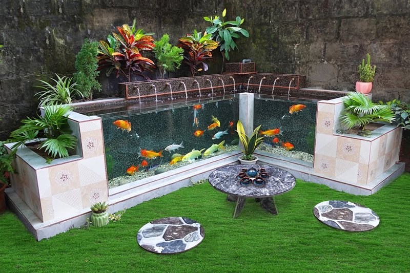 jasa pembuatan aquarium outdoor 6